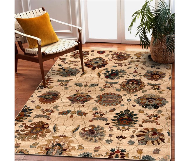 Alfombra de lana SUPERIOR LATICA 100x250 Crema