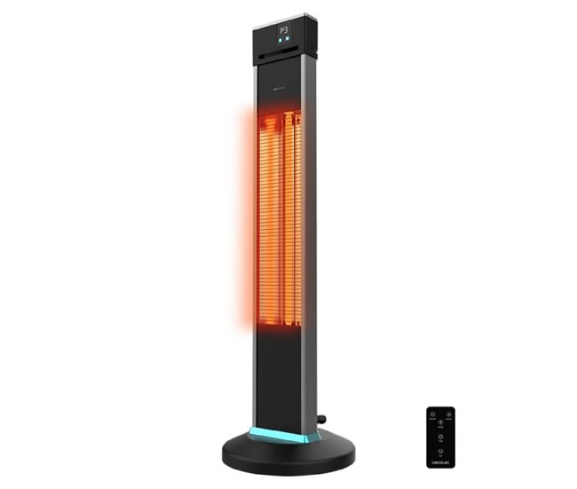 Estufa de exterior Cecotec ReadyWarm 2000 Power Tower Negro