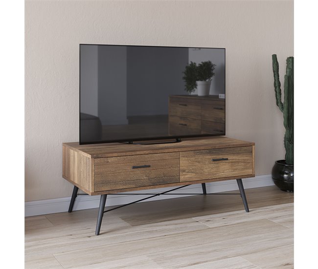Mueble TV Clavel 2 cajones Madera