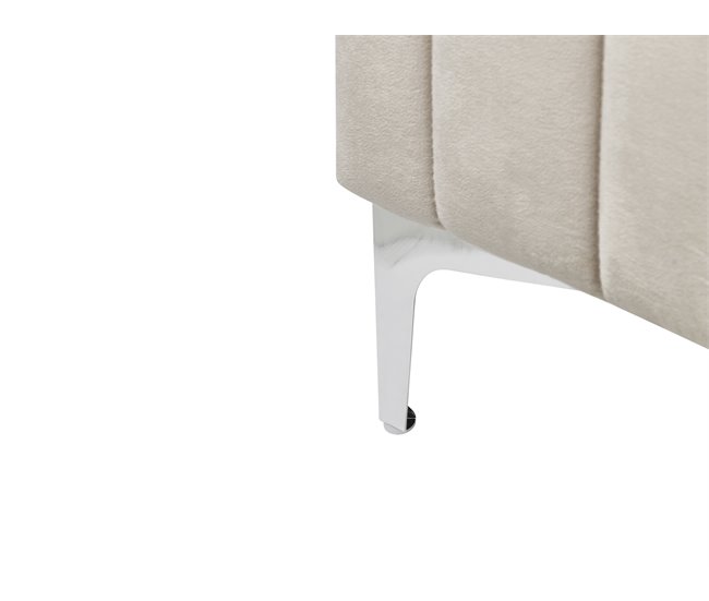 Beliani Cama Terciopelo LUNAN 146x215 Gris