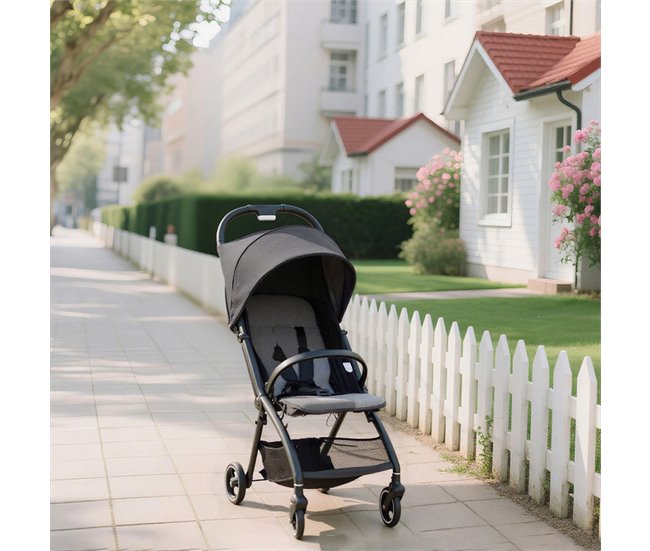 Carrito para Bebé Tela Catiónica, Metal AIYAPLAY Gris