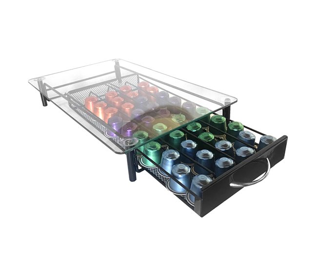 Soporte Organizador Cápsulas Nespresso 40 Cápsulas Nyana Home Aluminio