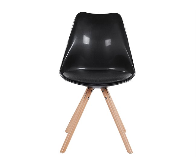 Beliani Silla de comedor DAKOTA Negro