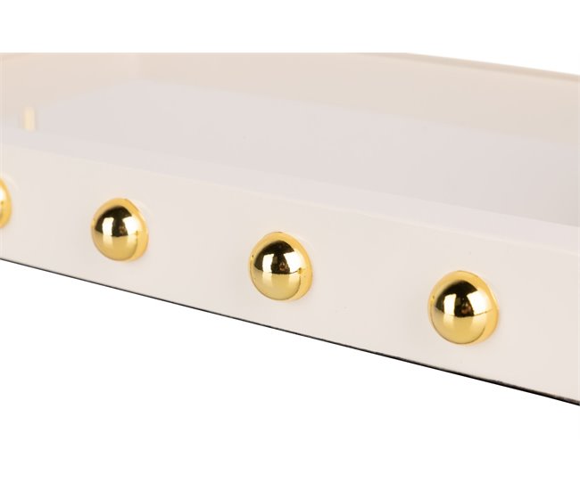 Bandeja Mdf / Acero Inox Beige