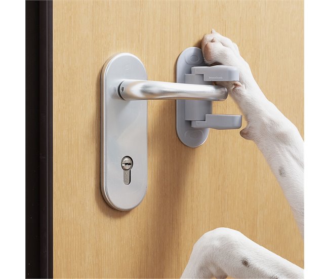 Bloqueo de Seguridad para Puertas Gris