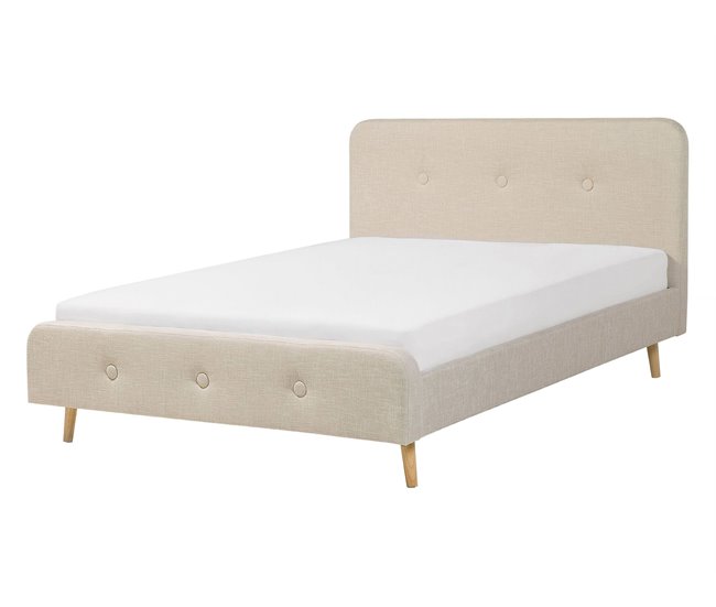 Beliani Cama Poliéster RENNES 151x220 Beige