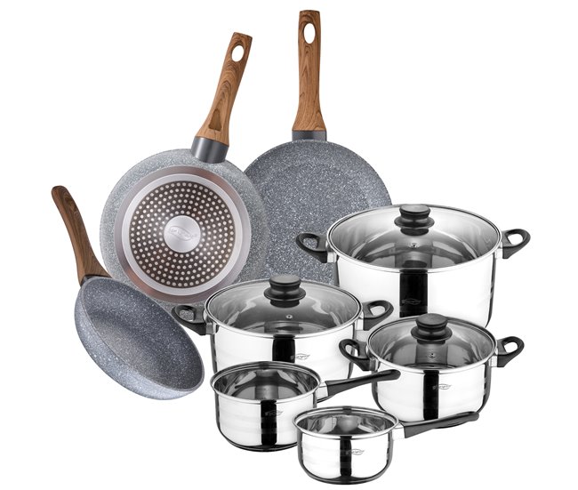 Bateria de cocina 8 piezas Multicolor