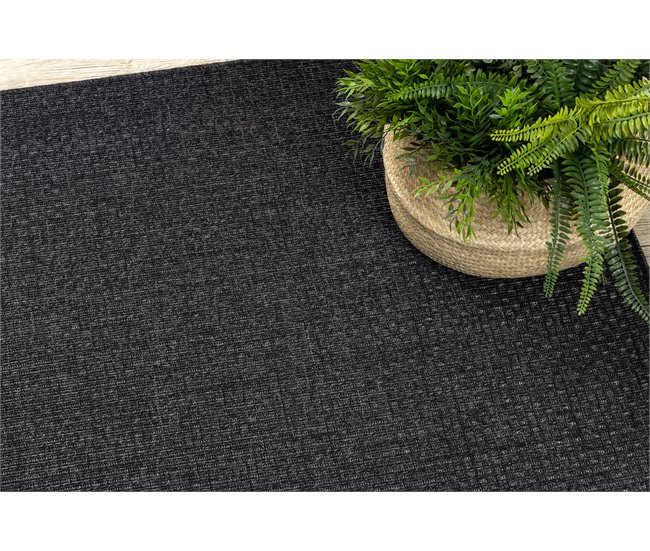 Alfombra MIMO 0000 sisal exterior 200x290 Negro