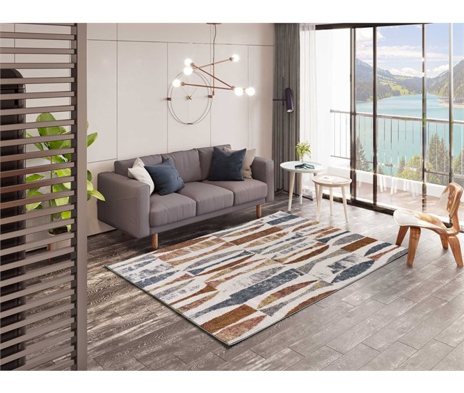 Alfombra de estilo étnico PICASSO - ATTICGO 140x200 Multicolor