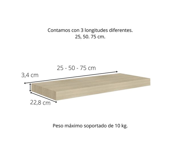 Acomoda Textil – Estantería para Pared 75 Beige