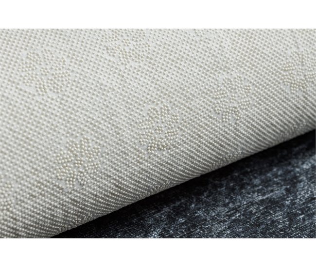 Alfombra lavable ANDRE 1486 Marco vintage 120x170 Negro