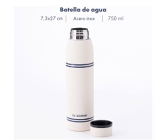 Botella de agua en acero inoxidable El Ganso Blanco