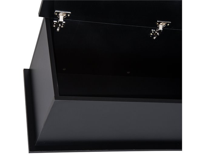 Baúl de Almacenaje Melamina de madera HOMCOM Negro