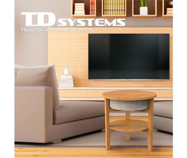 Altavoz Mesa Bluetooth de 30W - TD Systems SM30B11WC8B Madera