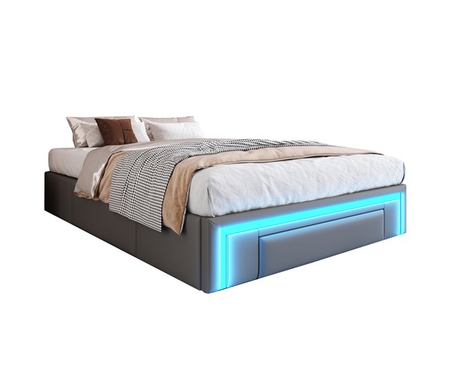 Camas de matrimonio 160x200 Gris