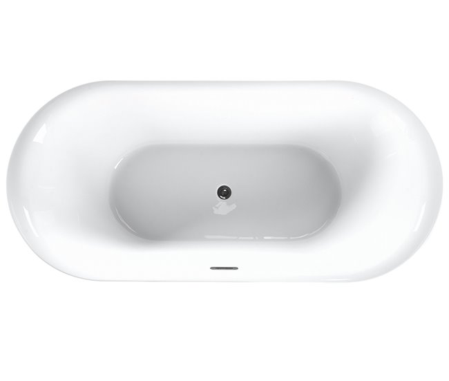Beliani Bañera independiente CARRERA 80x170 Rojo