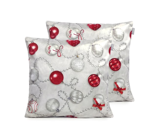 FUNDA DE COJIN DE TERCIOPELO DE NAVIDAD XMAS DAYS 