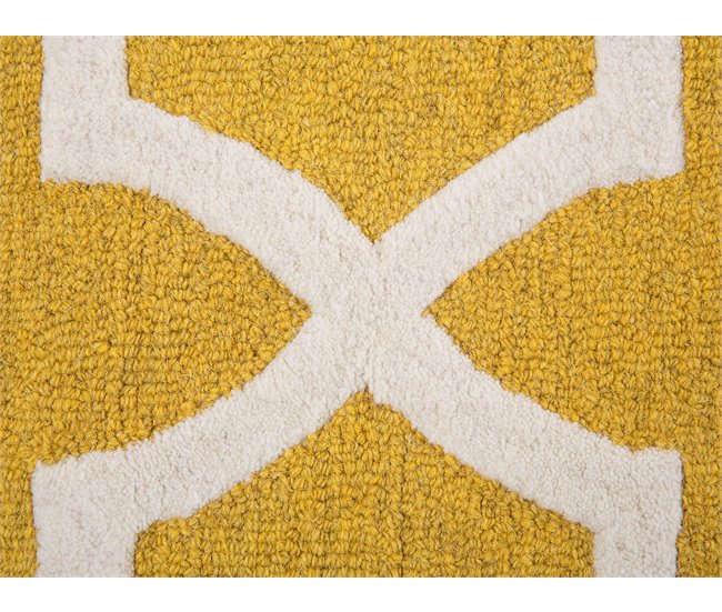 Beliani Alfombra de pelo corto SILVAN 160x230 Amarillo