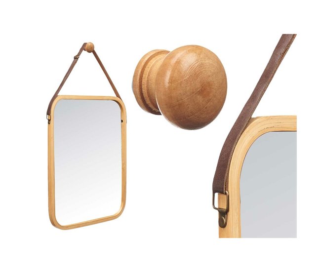 Espejo Colgante Natural