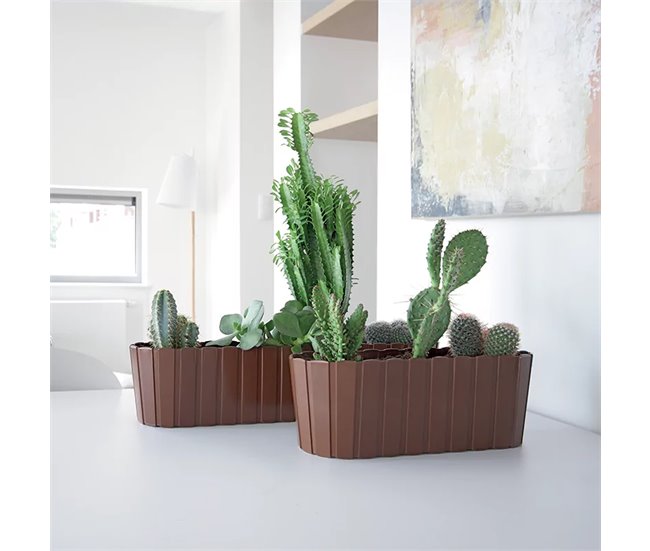 Jardinera para balcón BOARDEE BASIC 7,9L Blanco