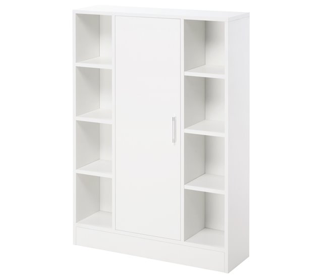 Armario de Suelo para Baño Melamina de Madera kleankin 71 Blanco