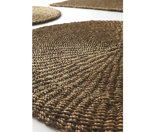 Alfombra de algas naturales 120x120 Natural