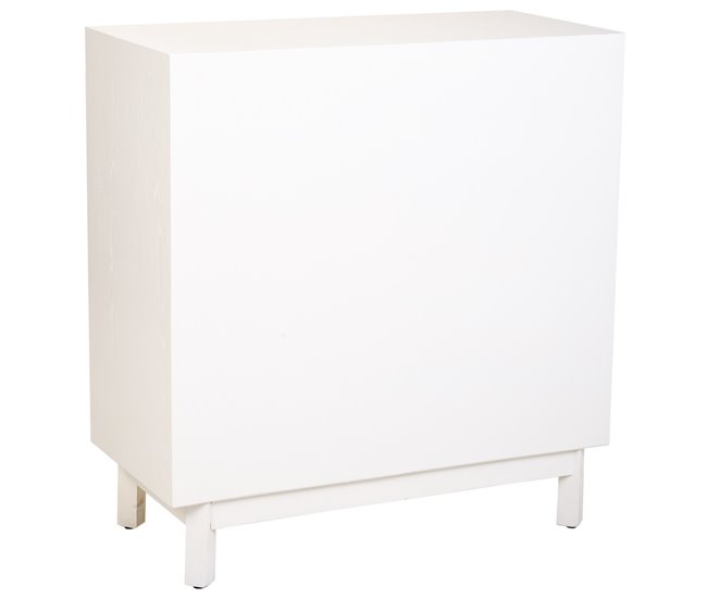 Aparador de madera de 2 puertas Blanco