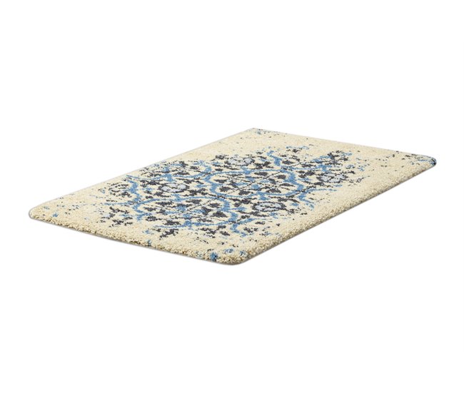 Alfombra de baño CERAMIC azulejos de lisboa antideslizante Crema