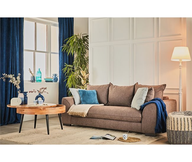 Sofá cama de 3 plazas con apertura italiana SAGA Beige