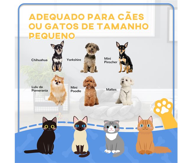 Cama para Mascotas PawHut Gris