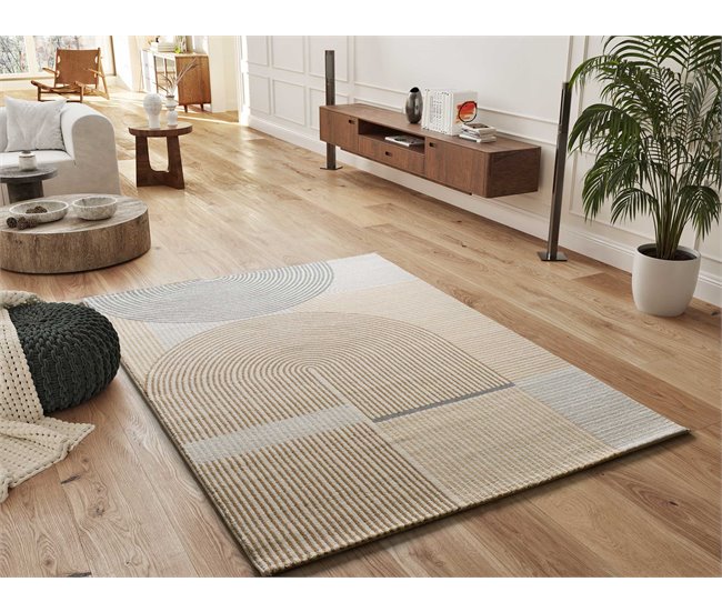 Alfombra estilo escandinavo y forma de arco GARDEN - ATTICGO 140x200 Beige