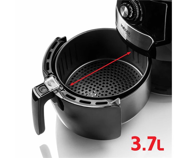 Freidora sin aceite HAEGER AIR FEAST 3.7L Negro