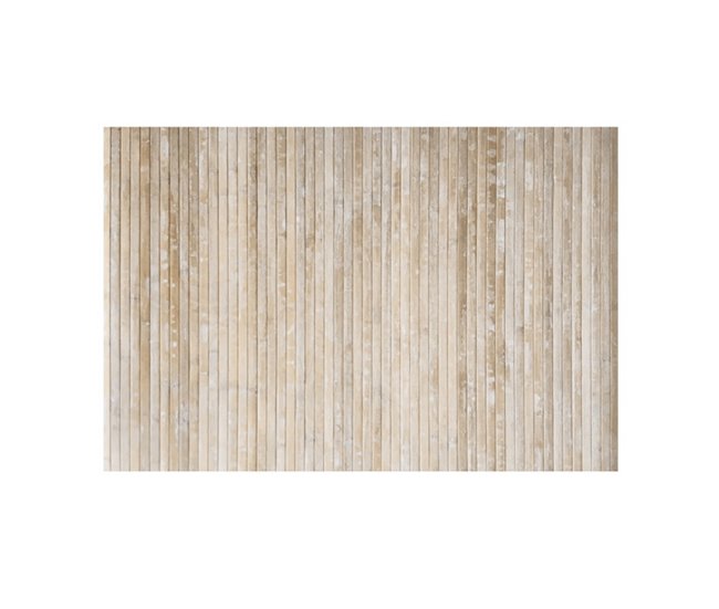 BAMBOO COOL - Alfombra Bambú Yeso 140x200 Blanco