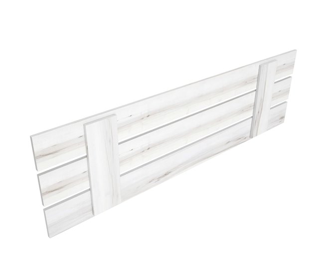 Cabecero Matrimonio Lucca Estilo Contemporáneo Blanco