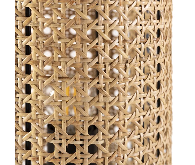 Lámpara de mesa Isao de ratán natural Beige
