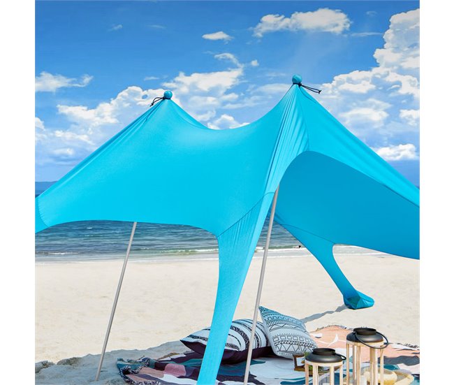 Tienda De Playa Lycra OZT01-HB SoBuy Azul Claro