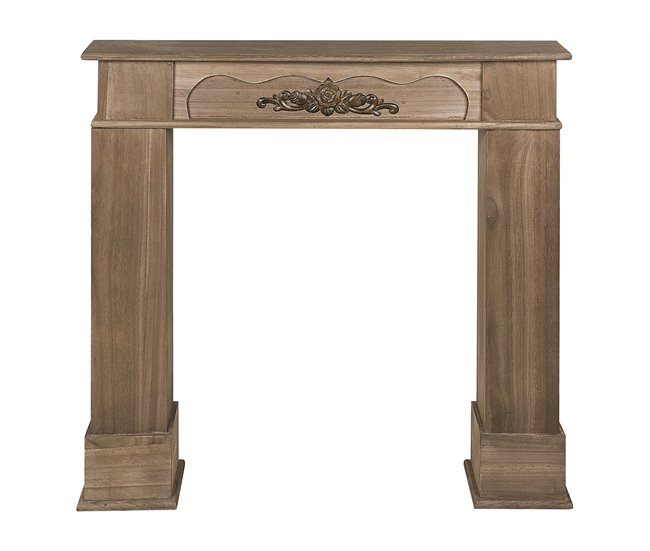 Beliani Repisa de la chimenea NARNIA Marron