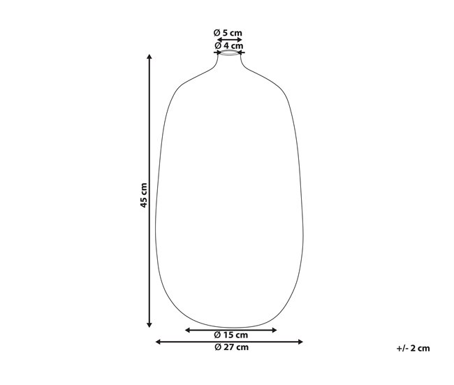 Beliani Jarrón para flores VITORIA Azul