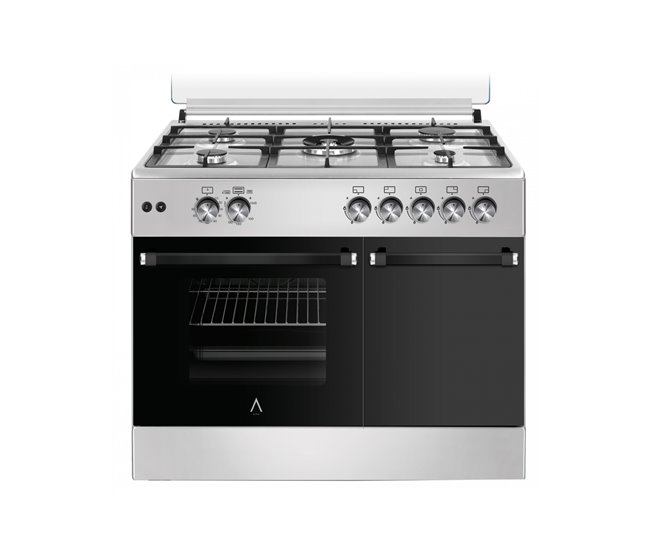 Cocina de Gas VULCANO LUX-90PB Portabombonas Inox