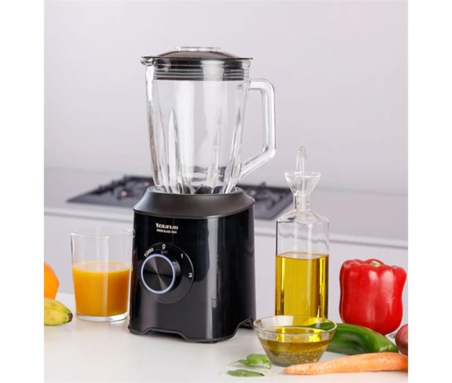 Batidora de vaso TAURUS PRIOR GLASS 1500W 1,8 litros Negro