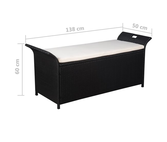 Banco De Almacenaje 138x50 Gris