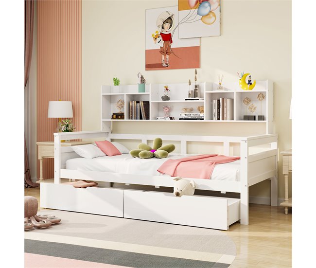 Camas infantiles 96x205 Blanco