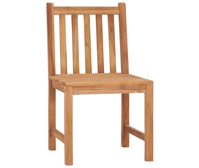 Conjunto de comedor de jardín 9 piezas madera maciza de teca Marron