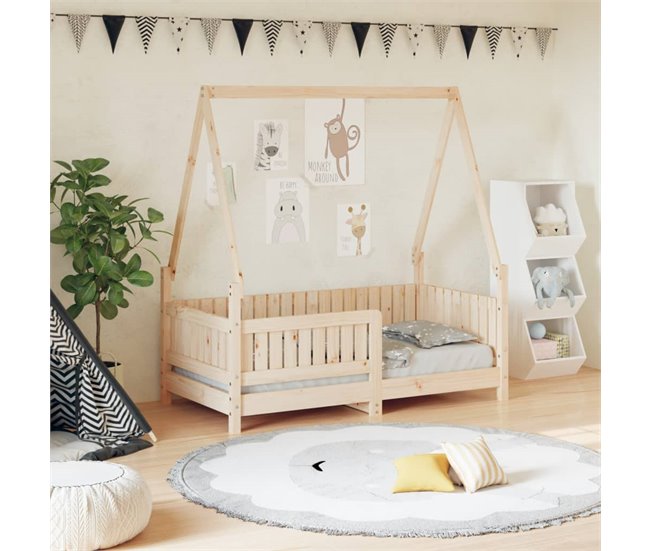Estructura De Cama Infantil 145x76 Blanco