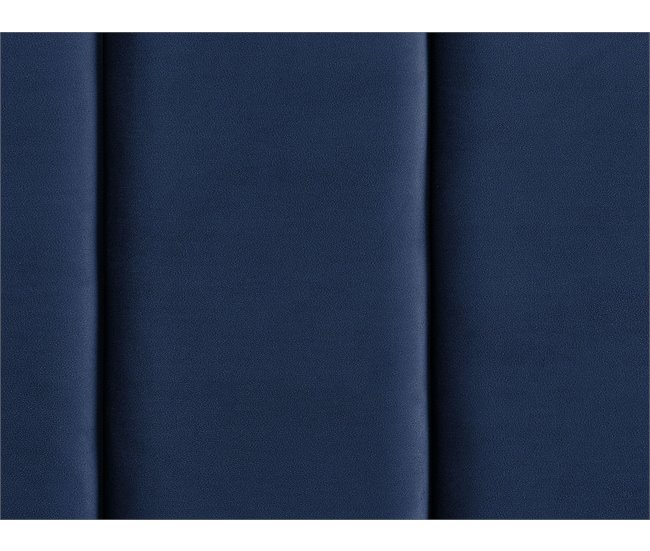 Beliani Cama Terciopelo VILLETTE 165x222 Azul Marino