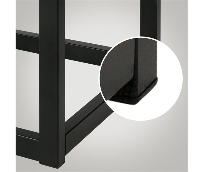 Banco banqueta pie de cama asito diseño 120x37 Negro