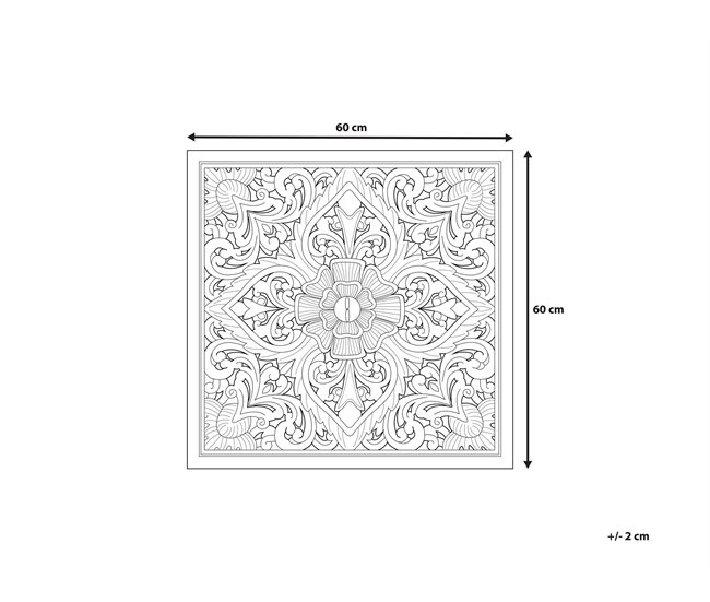 Beliani Decoración de pared YONORA Marron