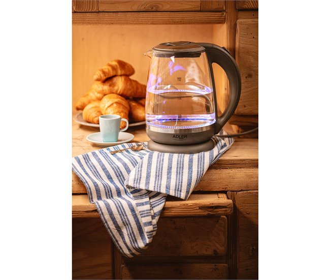 Hervidor de Agua Eléctrico Adler AD1286 Gris