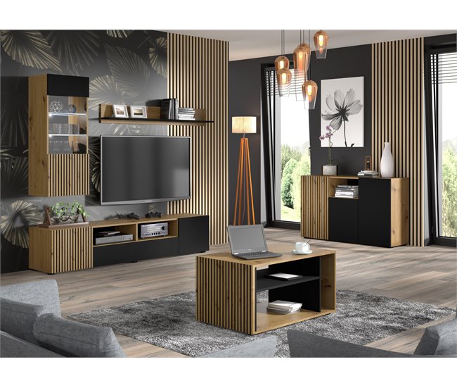APARADOR AURIS 135 Negro/ Madera