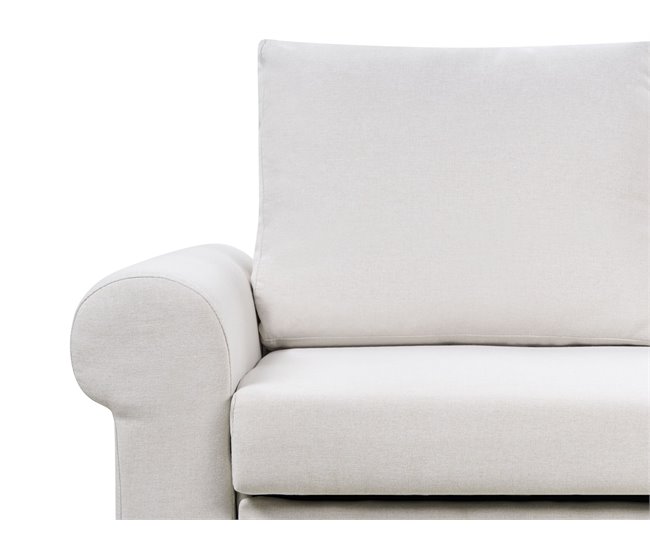 Beliani Sofá cama Tela SILDA Beige